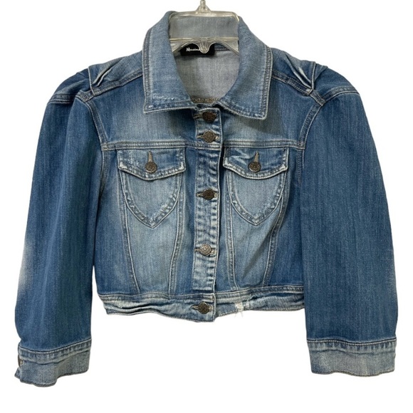 Massimo Dutti Crop denim jacket size XS - Picture 1 of 11